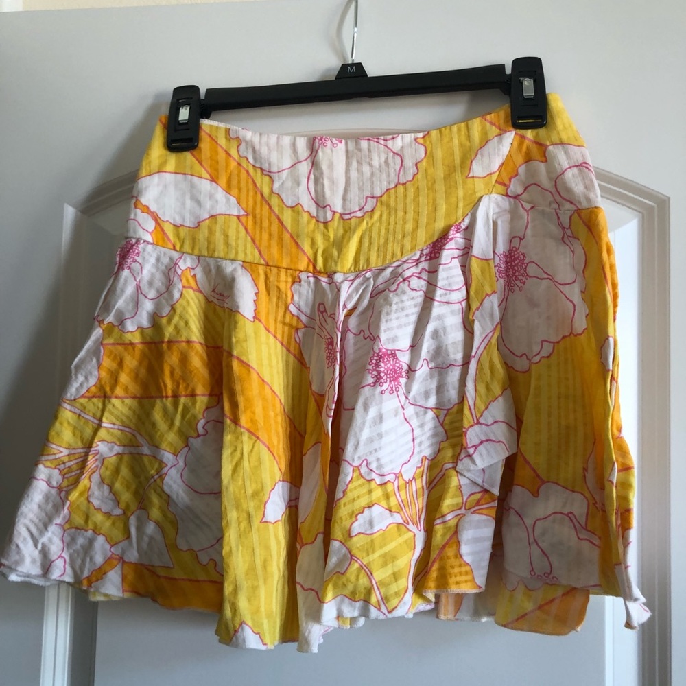 Yellow Floral Skirt